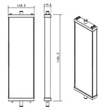 Radiator for the Komatsu PC800LC-8 Excavator